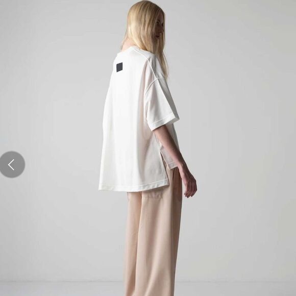 Cog The Big Smoke Delta T-Shirt Linen Blend White Womens OS - Picture 9 of 9